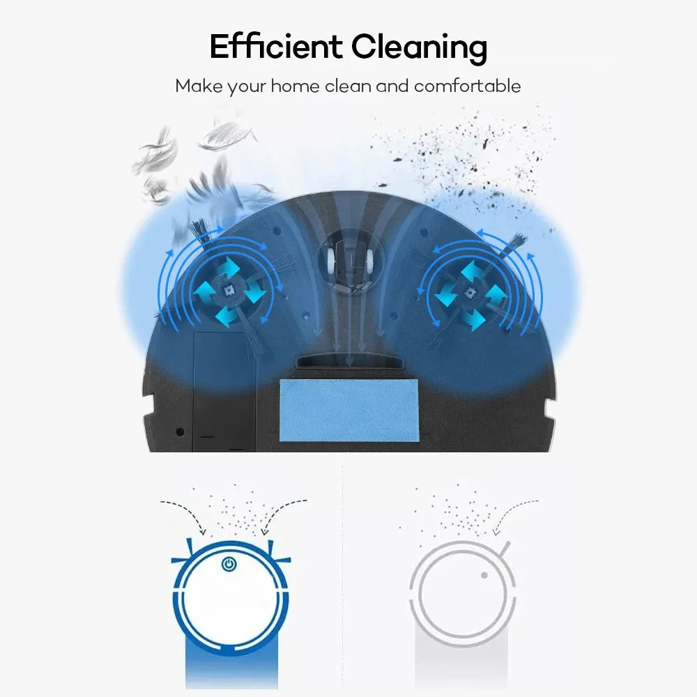 Smart Sweeping Robot Ultra-quiet Remote Control Vacuum Cleaner Wireless Mopping Machine for Home Use