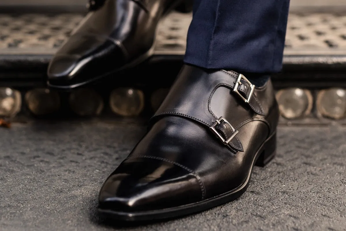 The Burton Double Monk Strap - Nero