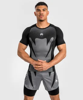 Venum Attack Men's Short Sleeve Rashguard - Black/Grey