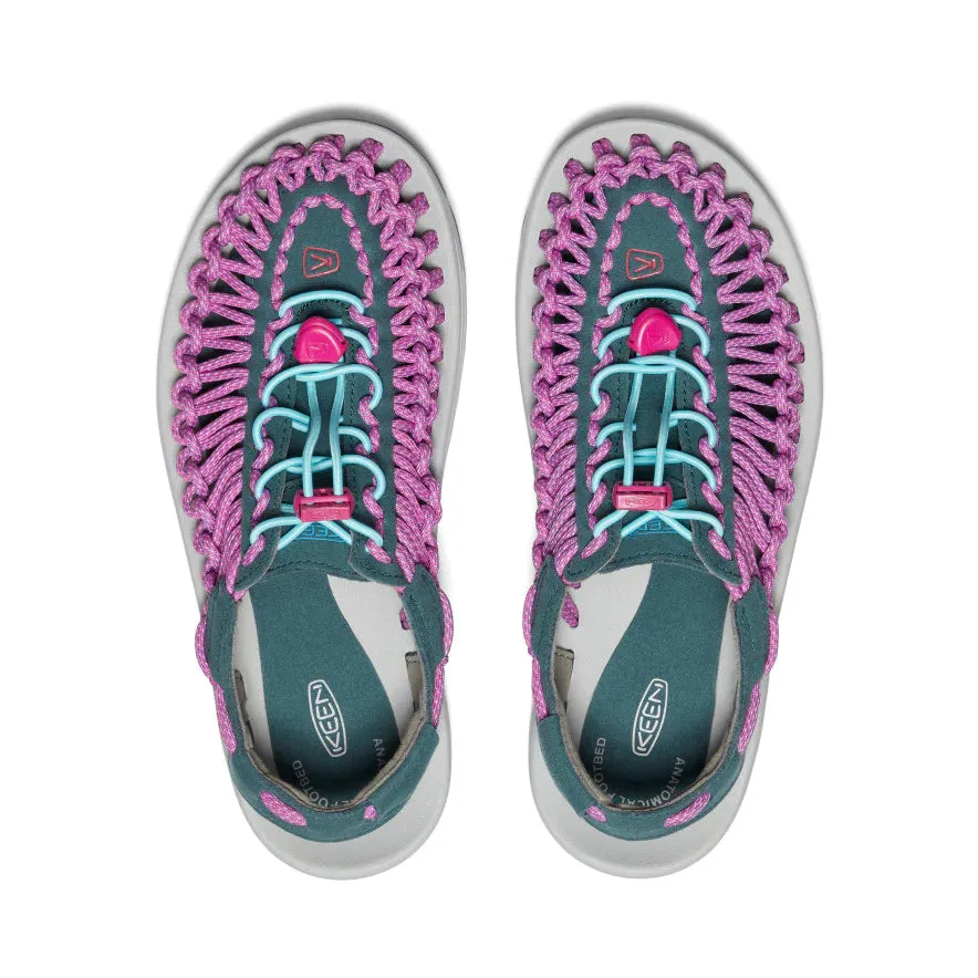 Women's Uneek - Sea Moss/Festival Fuchsia